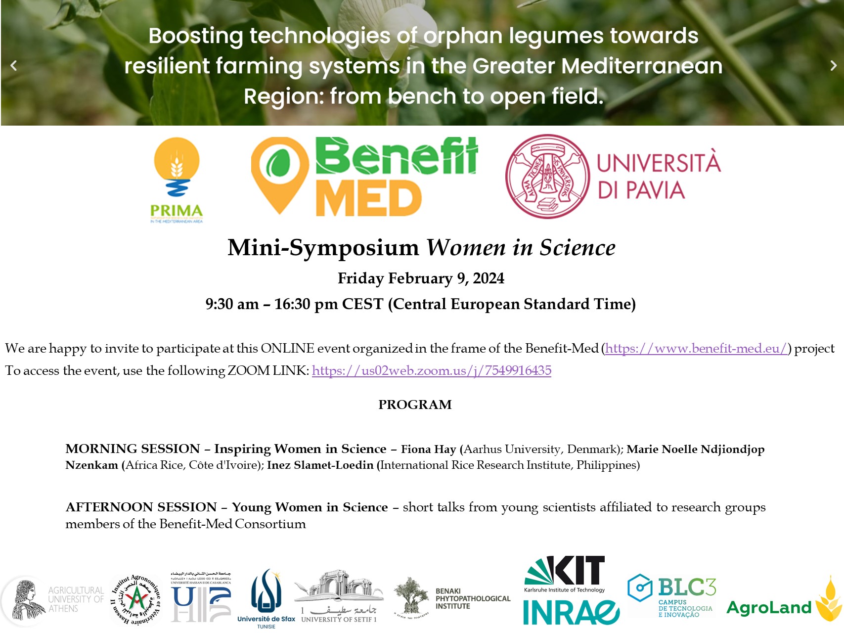 Flyer - Women in Science MiniSymposium - UNIPV